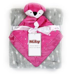 Baby fox security blanket and plush blanket